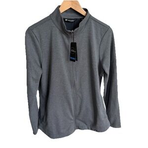 NWT Travis Mathew Coveside Full Zip Women's Gray Golf Performance Jacket Large